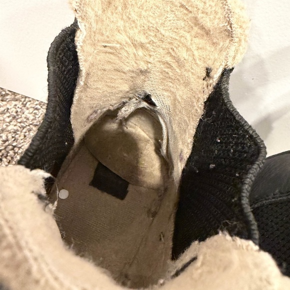 Doc martens faux fur lined platform Black boots size 5 - Picture 5 of 9